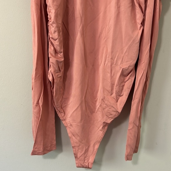 Jonathan Simkhai NIGHT COLD SHOULDER LACE TRIM JERSEY BODYSUIT BLUSH Sz M NEW - Picture 5 of 14